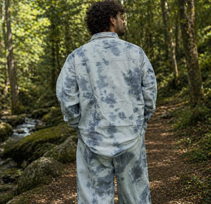 Unisex Tie Dye Cotton Set | Handmade Boho Festival Outfit, Loose Fit Loungewear