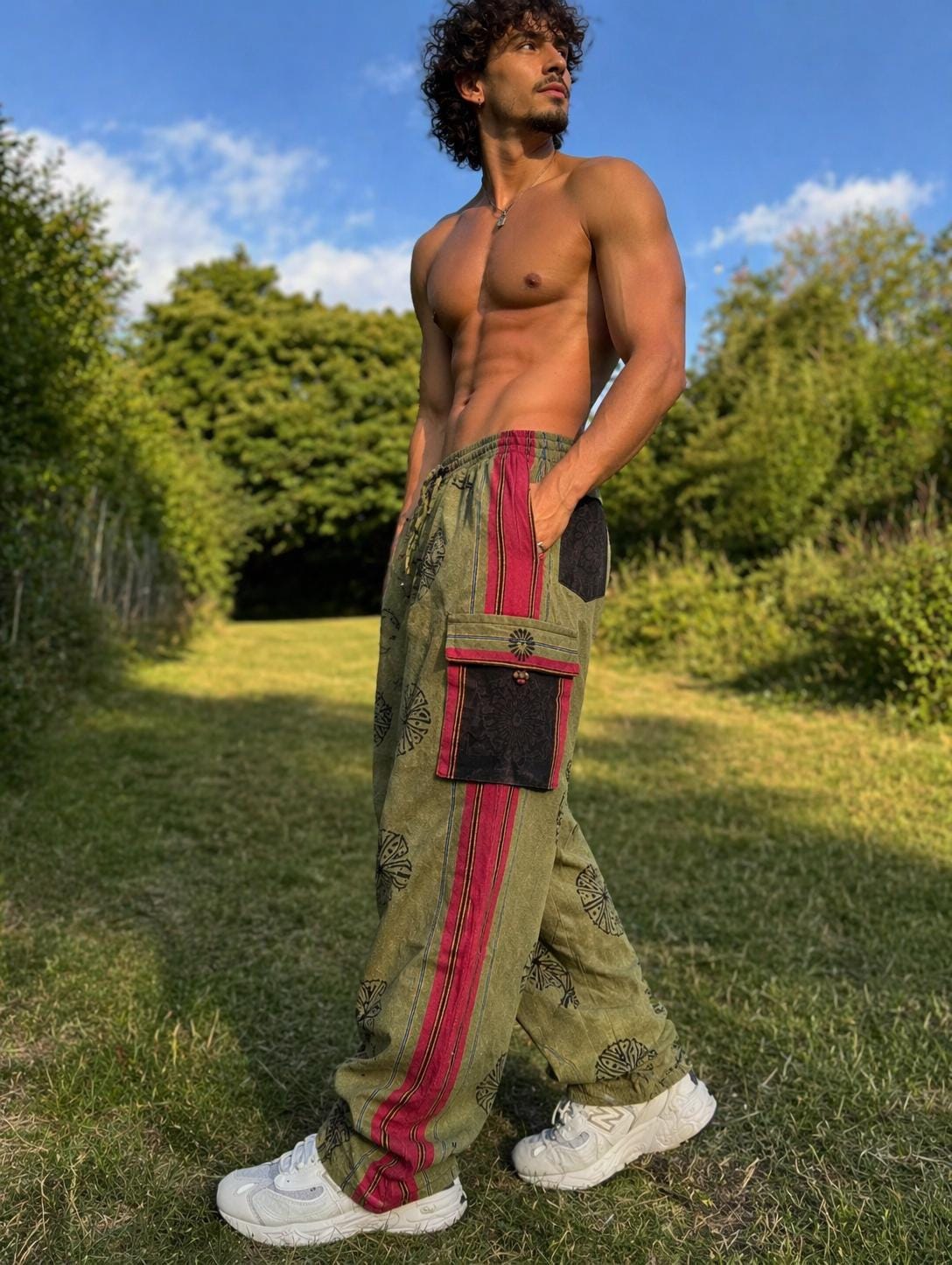 Unisex Cotton Cargo Pants: Ethically Made Festival Trousers