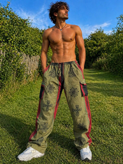 Unisex Cotton Cargo Pants: Ethically Made Festival Trousers