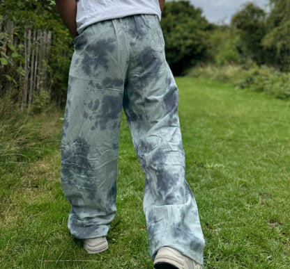Unisex Tie Dye Cotton Set | Handmade Boho Festival Outfit, Loose Fit Loungewear