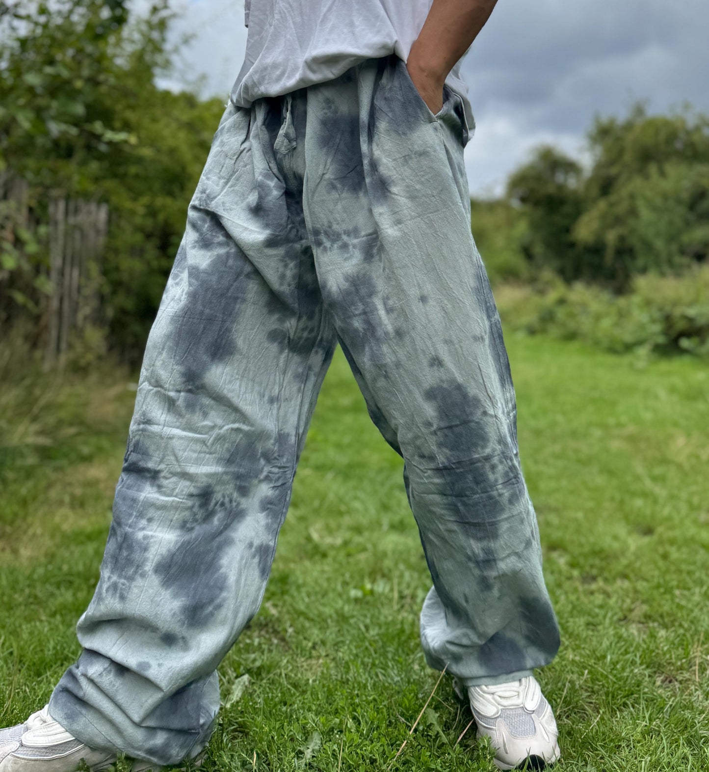Unisex Tie Dye Cotton Set | Handmade Boho Festival Outfit, Loose Fit Loungewear