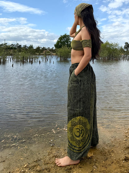 Hippie oversize trouser| Unisex| 100% cotton fabric | Festival Trousers| Eco friendly | Made in Nepal