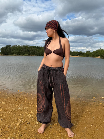 Hippie oversize trouser| Unisex| 100% cotton fabric | Festival Trousers| Eco friendly | Made in Nepal
